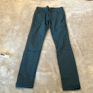 AG the legging ankle super skinny black coated jeans